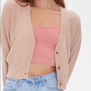 Button front cardigan sweater